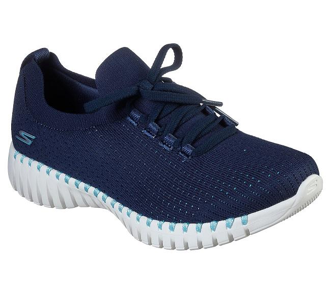 Zapatillas Para Caminar Skechers Mujer - GOwalk Smart Azul Marino OIRMC9368